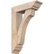 Ekena Millwork Legacy Traditional Smooth Bracket w/ Offset Brace, Douglas Fir, 5 1/2"W x 18"D x 26"H BKT0604X18X26LEC01SDF - alternate 1